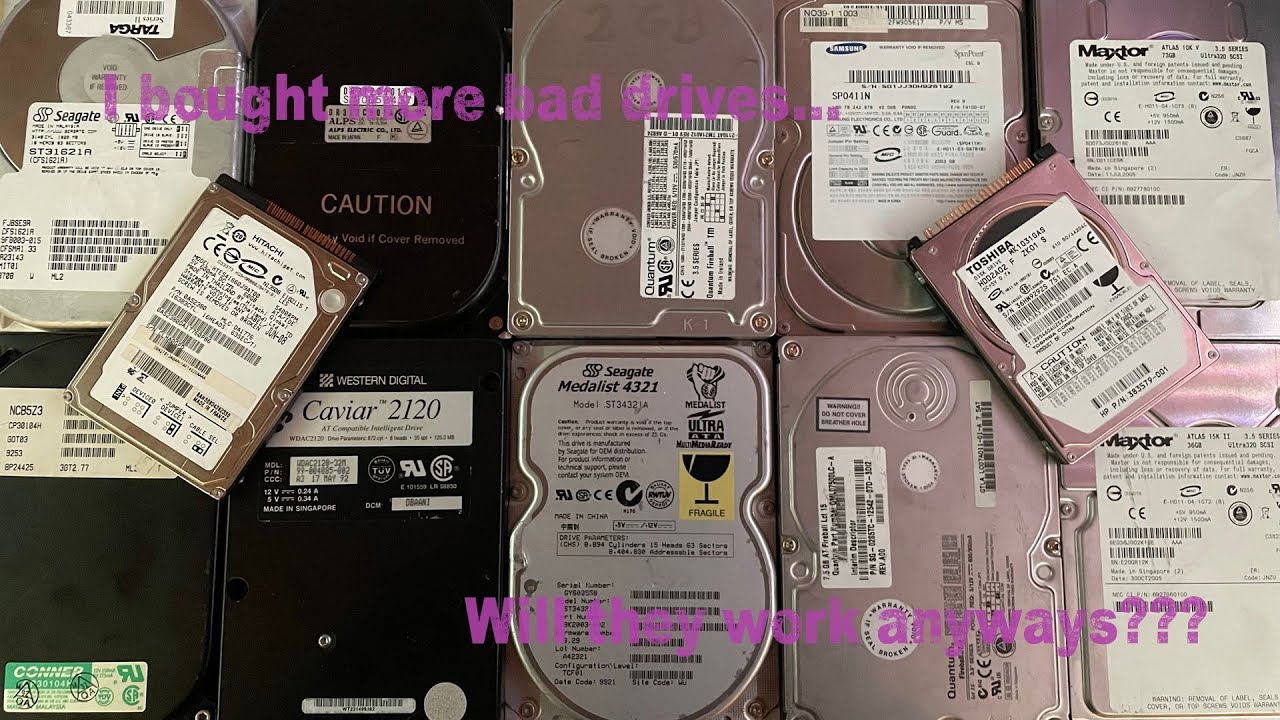 I bought bad drives AGAIN, let's check them out!