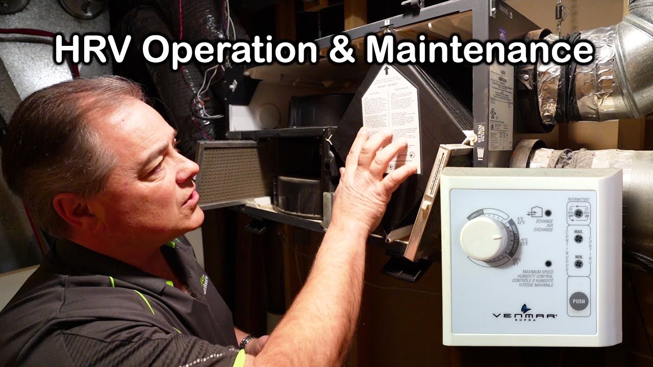 How to operate and maintain your HRV to prevent mould growth - Venmar Solo 1.5