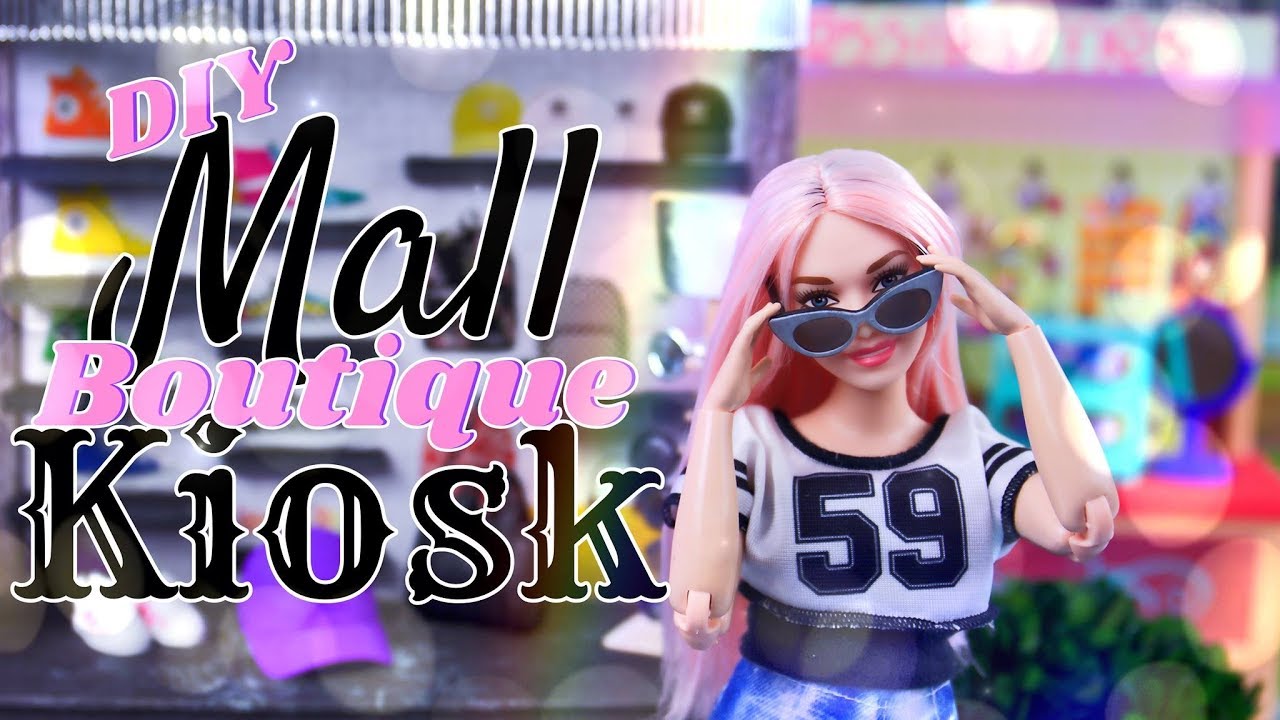 DIY - How to Make Doll Mall Boutique Kiosk