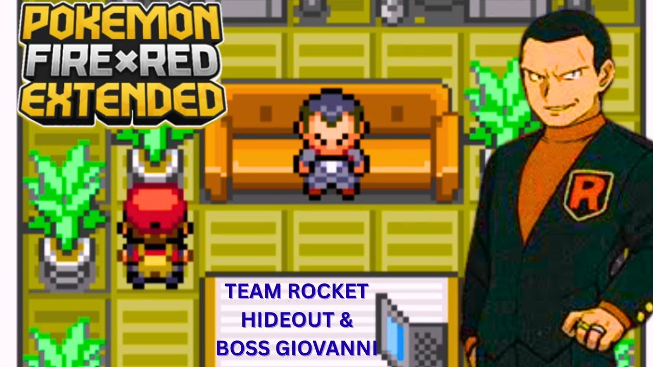 Pokémon Fire Red Part 9 – Team Rocket Hideout & Boss Giovanni Battle | Full Walkthrough 🔥