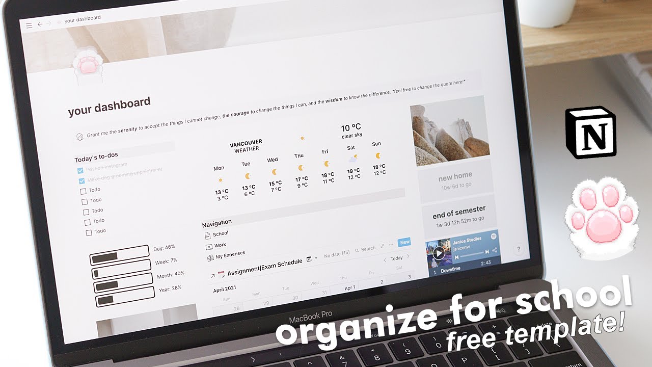 Как организовать школьные занятия в Notion | *бесплатные виджеты + шаблон*