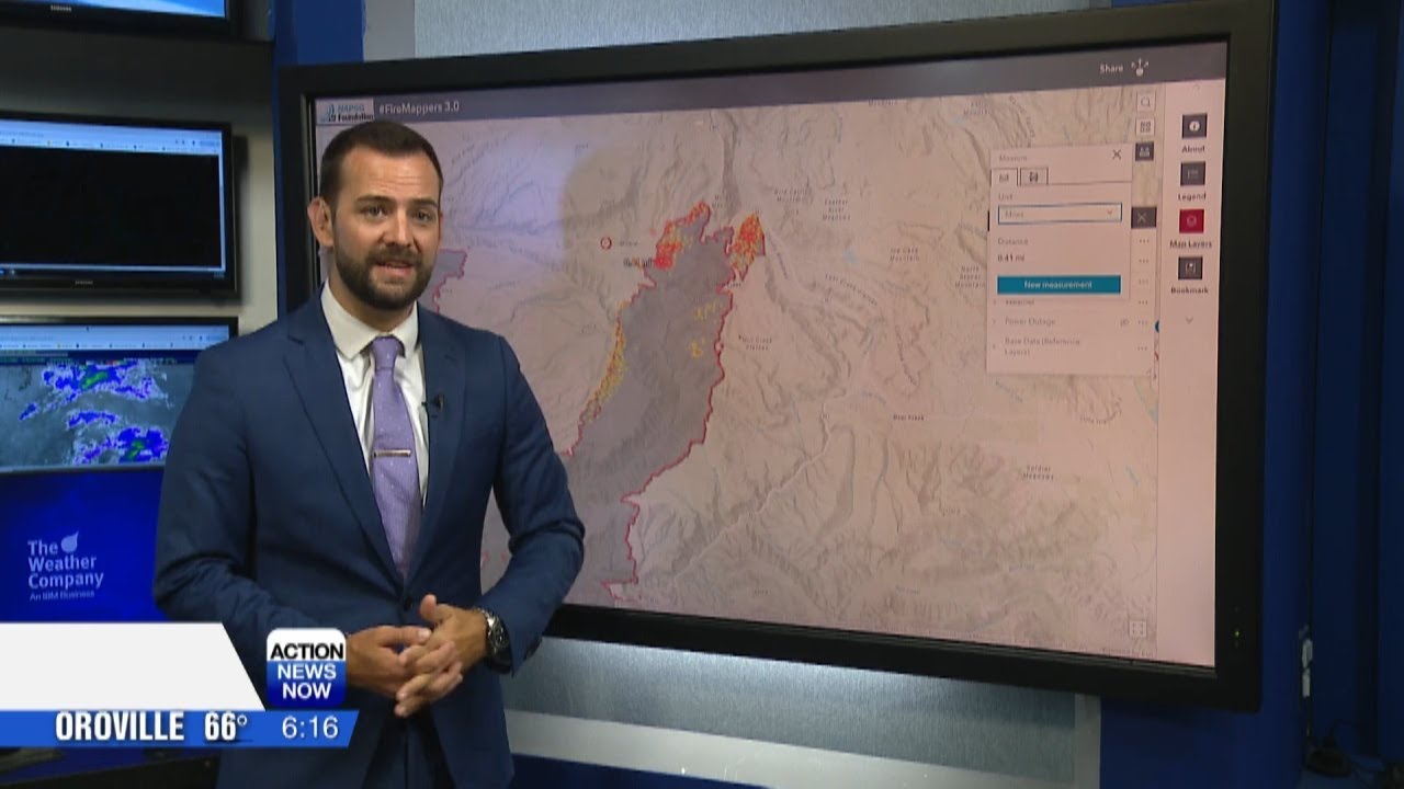 Park Fire: Fire perimeter