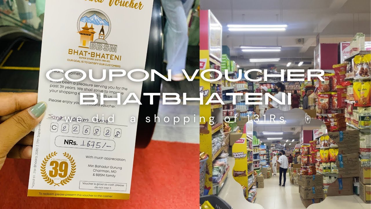 WOW🤩FINALLY GOt A CASH BACK COUPON FROM BHATBHATENI SUPERMARKET || ONLY SPEND 131 RS #bhatbhateni
