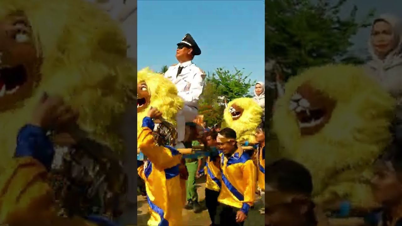 #shorts Datang Dengan Singa Depok #youtubeshorts #hutri2022 #hutri77 #kepaladesa #singadepok