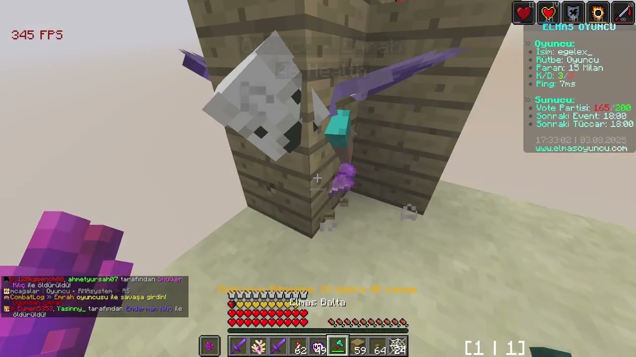 Elmas Oyuncu Kill Montage #10 for:bsaadam #boxmining #minecraft #keşfet #pvp