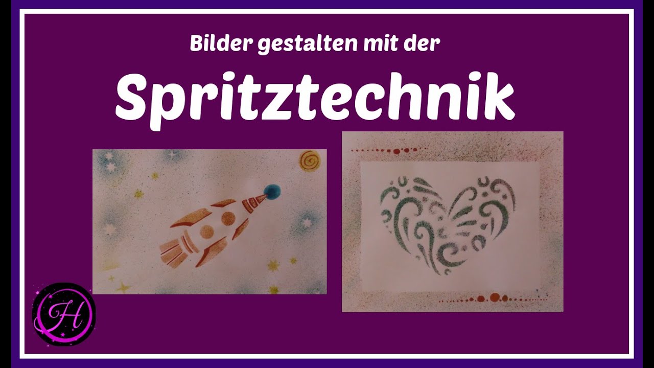 Bilder gestalten mit der Spritztechnik