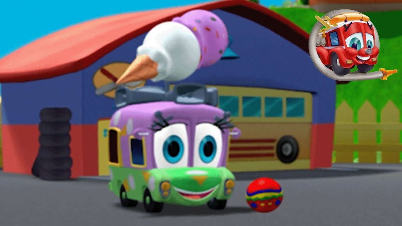 Isabelle Finds a Brand New Ball | Finley Vehicle Cartoons for Kids