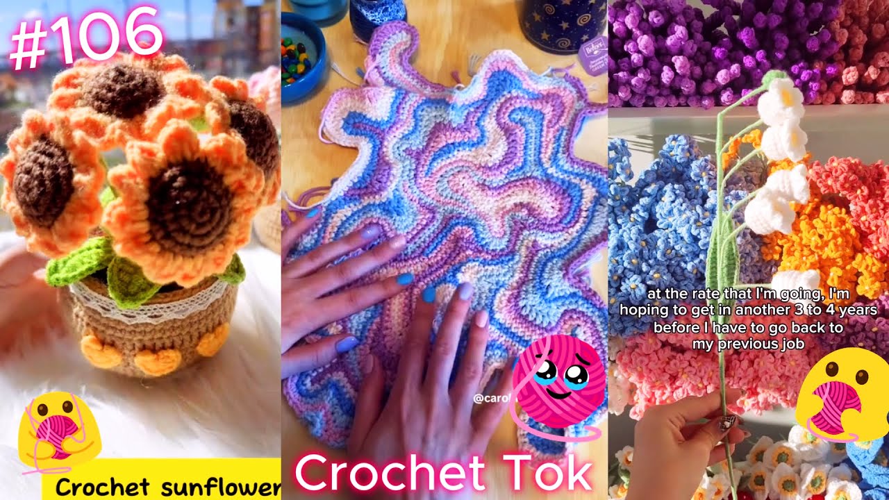 🧶💖 Crochet Tok Compilation - Crochet Tok Fam 🧶💖 #106