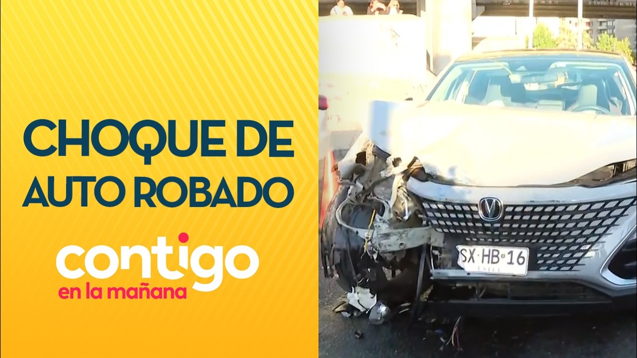 GRAN CONGESTIÓN: Delincuentes hicieron portonazo y chocaron el vehículo - Contigo en la Mañana