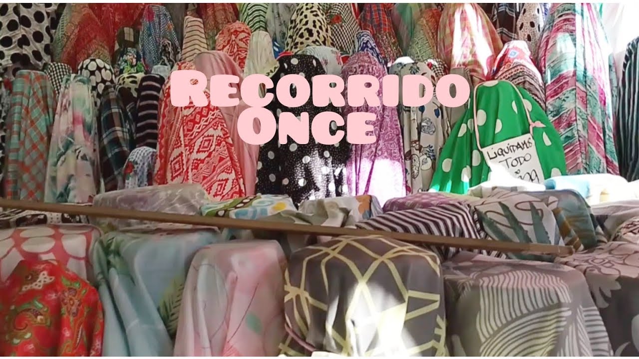 Recorremos con mi hijo Casas de Telas y Mercerías en el barrio de Once, Buenos Aires.