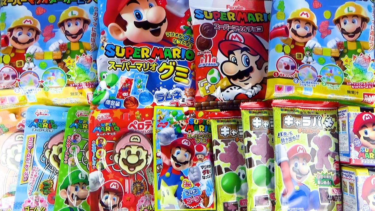 Теперь доступно много мармеладных конфет и шоколадных конфет Super Mario ♪