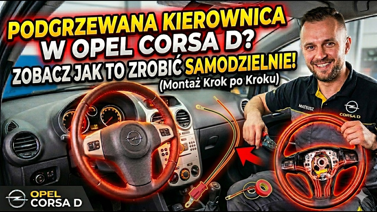 Opel Corsa D - Jak podłączyć podgrzewaną kierownicę
