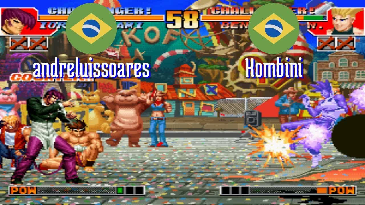 FT5 @kof97: andreluissoares (BR) vs Kombini (BR) [King of Fighters 97 Fightcade] Feb 6