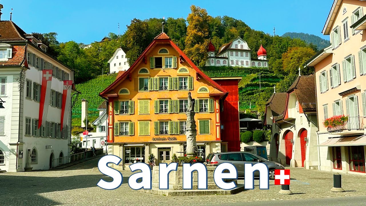 Sarnen, Switzerland 4K - Exploring a Beautiful Swiss Village