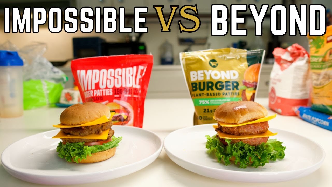I Used Beyond Meat & Impossible Meat To Make Vegan In And Out Burgers