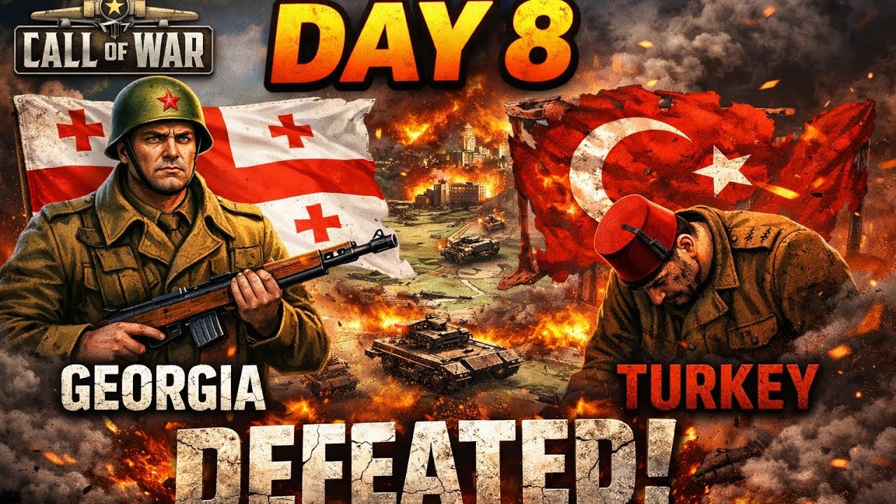 Day 8 – Georgia DEFEATS Turkey! | Call of War