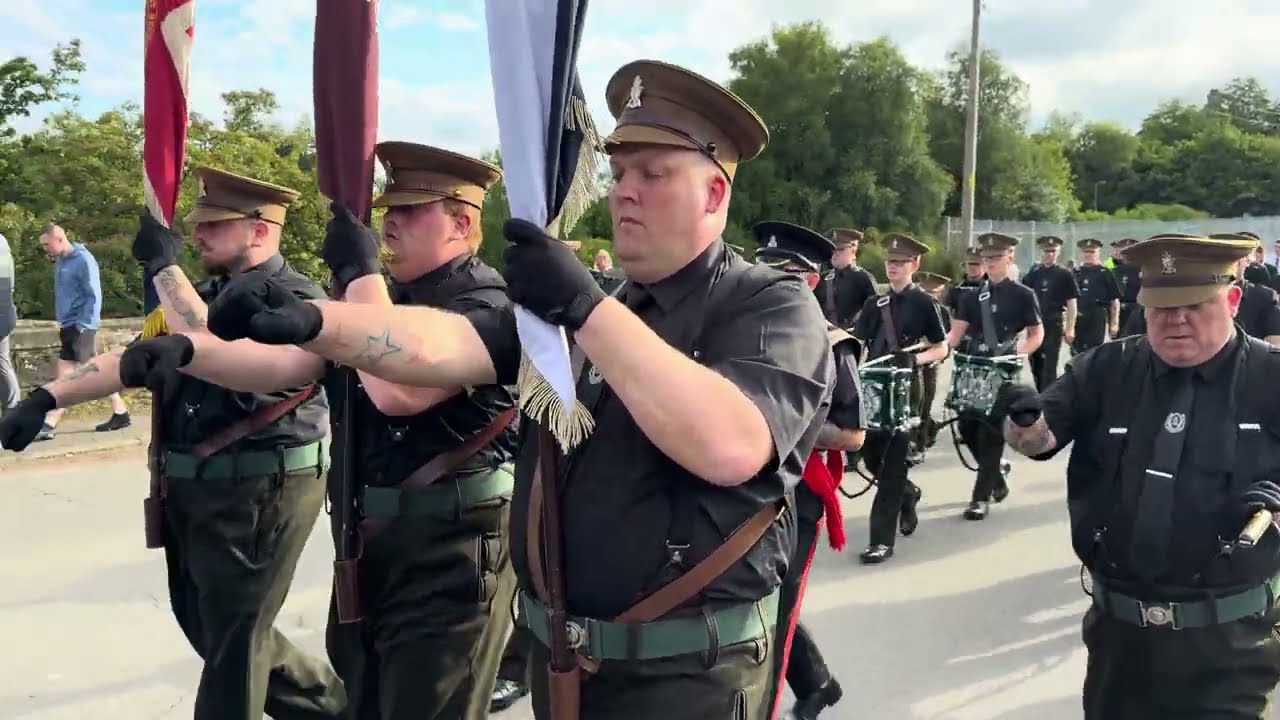 Greengairs Thistle flute band Somme memorial parade 2025