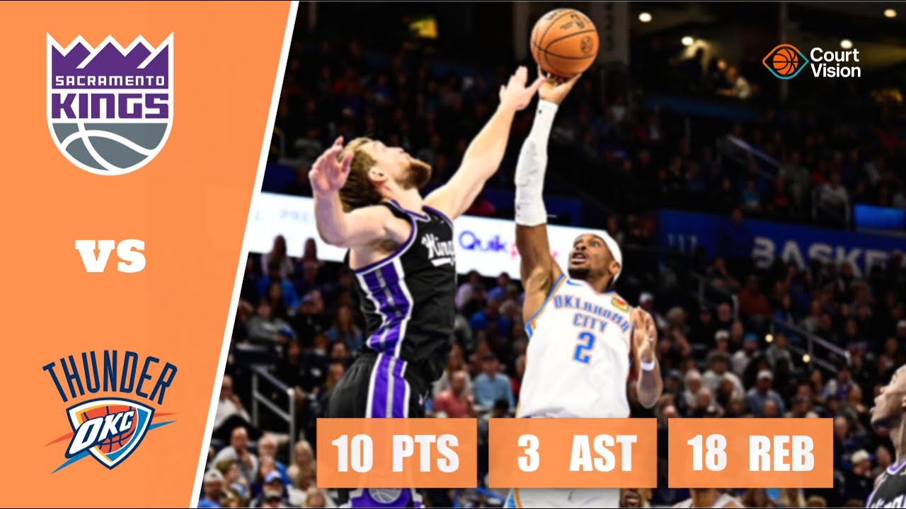Domantas Sabonis - 10 Points, 18 Rebounds, 3 Assists vs Thunder - 2025-26 Regular Season