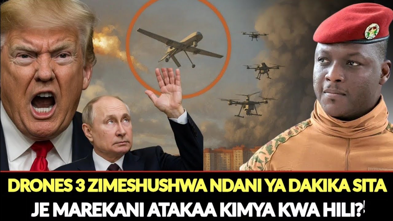TRAORE AMESHUSHA DRONES TATU ZILITUMWA NA MAREKANI WASHINGTON HAWAJAAMINI