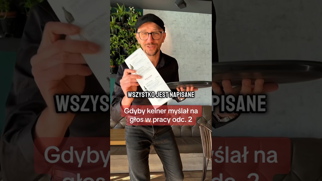 Gdyby Kelner Myślał Na Głos W Pracy Odc 2 #shorts
