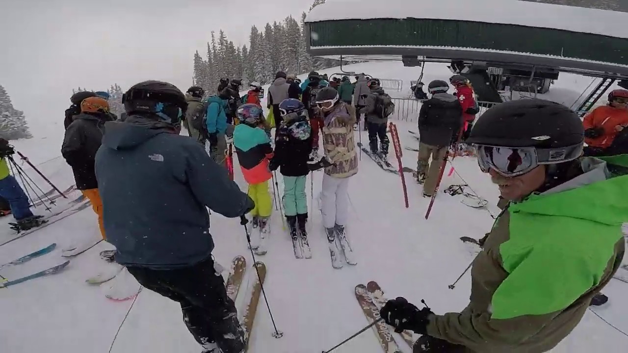 Traversing from Alpine Chair to Excelerator Chair - Copper Mountain 3-9-2019