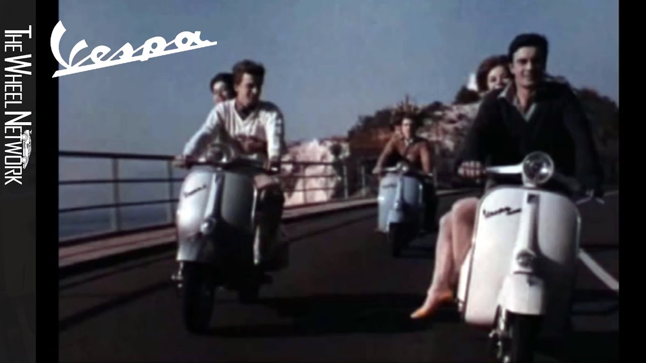 Исторические кадры Vespa — классическая реклама, производство и другие развлечения Vespa