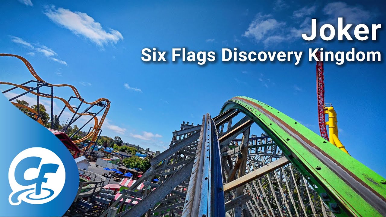 Joker front seat on-ride 4K POV Six Flags Discovery Kingdom
