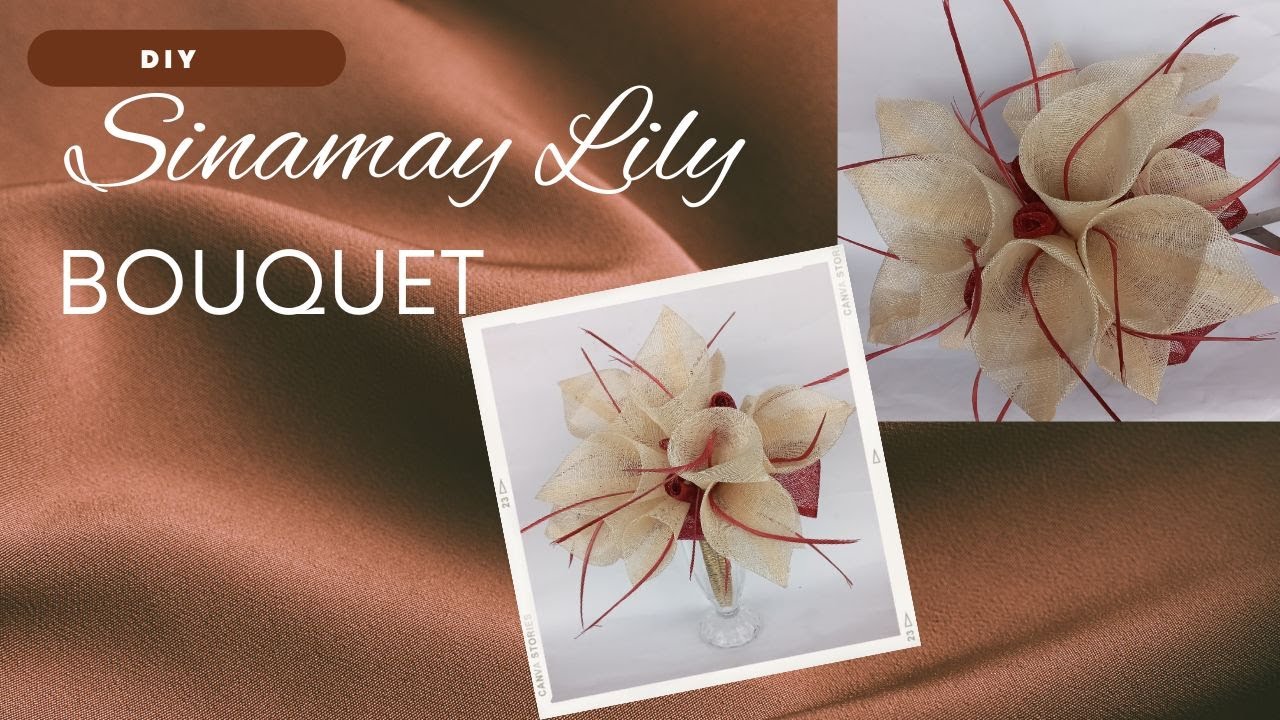 DIY Sinamay Lily Bouquet: A Stunning Fabric Floral Arrangement