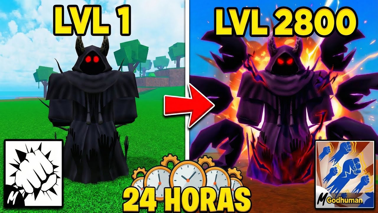 MASTERIZEI TODOS OS ESTILOS DE LUTA DO BLOX FRUITS EM 24 HORAS! (DO COMBATE AO GODHUMAN)