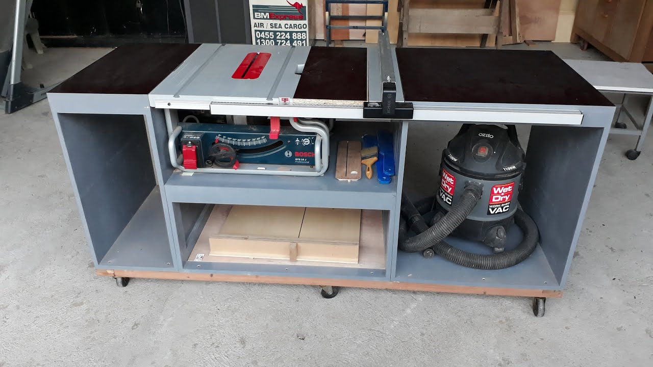 Bosch GTS 10J extension table build