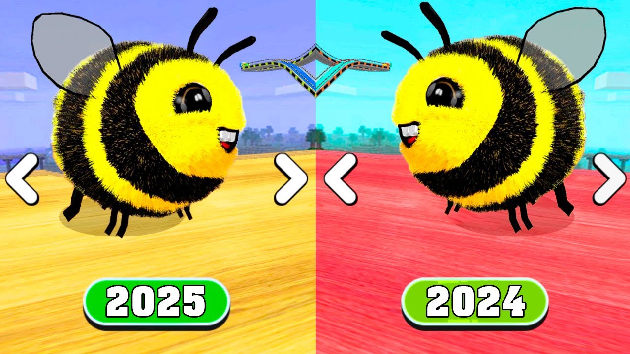🐝Going Balls: Old BEE Ball vs New BEE Ball on Reverse Levels! Race 946