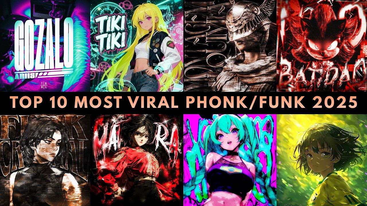 TOP 10 MOST VIRAL PHONK/FUNK 2025 🔥🎵 PLAYLIST