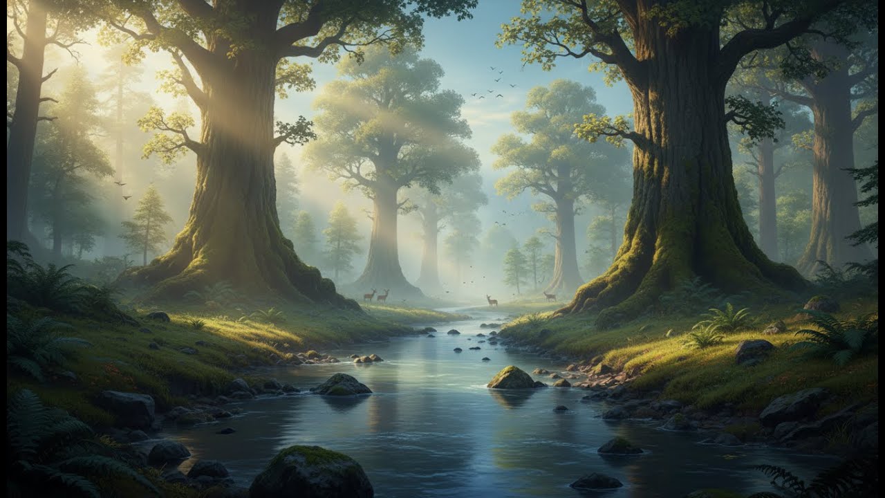 1 HOUR Peaceful Nature Sounds 🌿 Forest, River & Wildlife Ambience for Sleep & Relax
