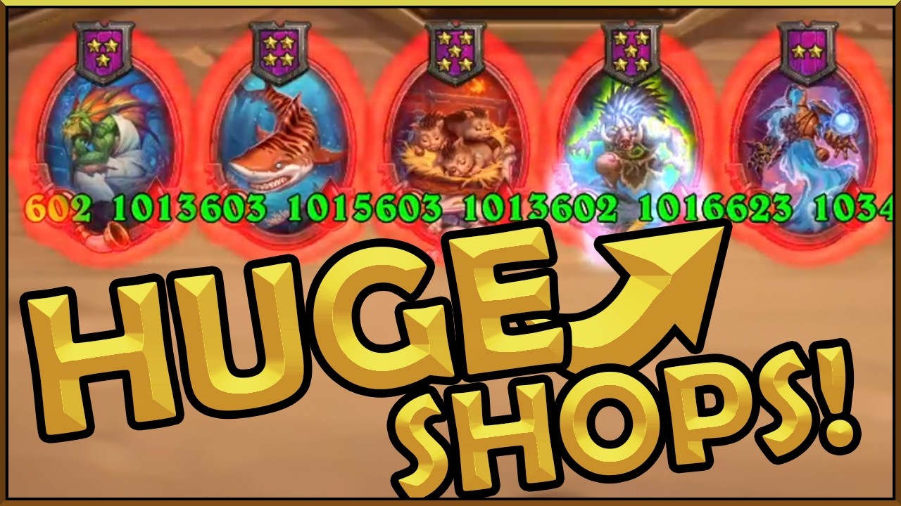 These Shops Are Huge! | Hearthstone Battlegrounds