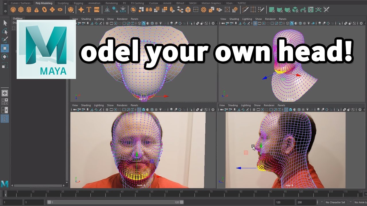 Maya Quick Tip: Setting up background images for modeling reference