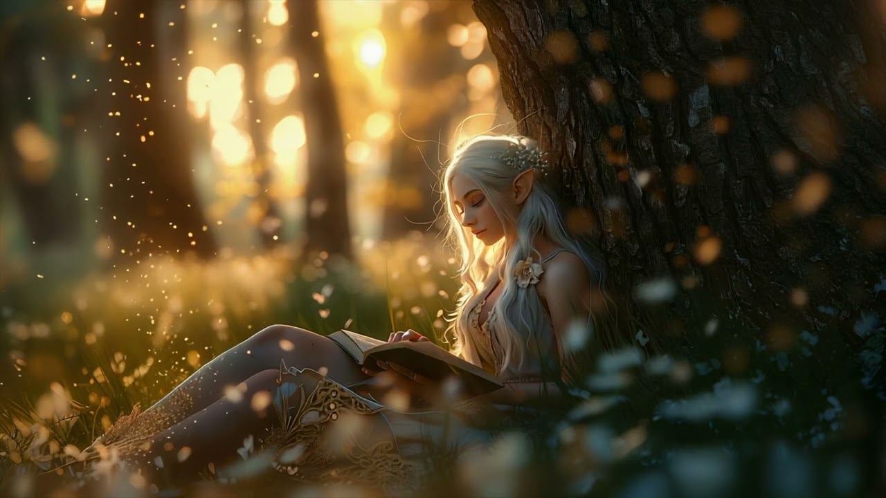 Magical Forest Reading Ambience • Relaxing Elven Fantasy Music