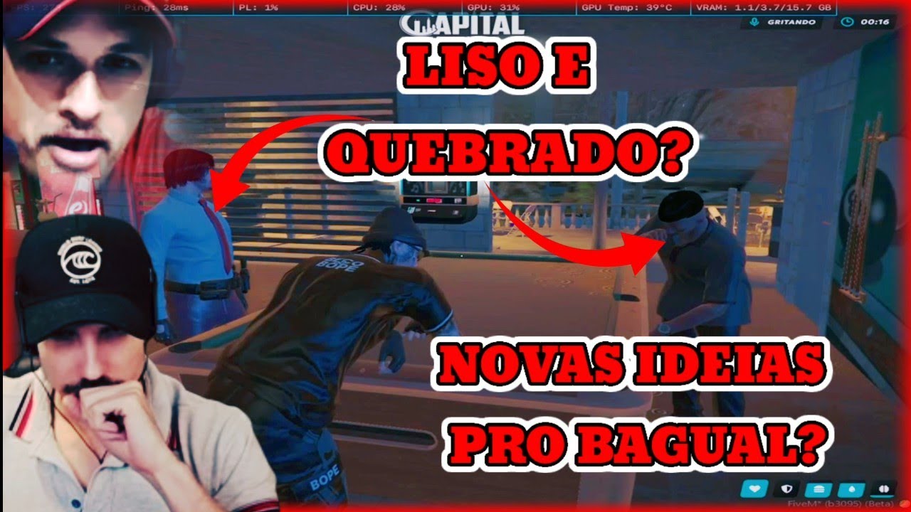 😱🔥QUEREM DINHEIRO//CHUCK E POSTURADO FOI TER COM BAGUAL 😱//GTA RP