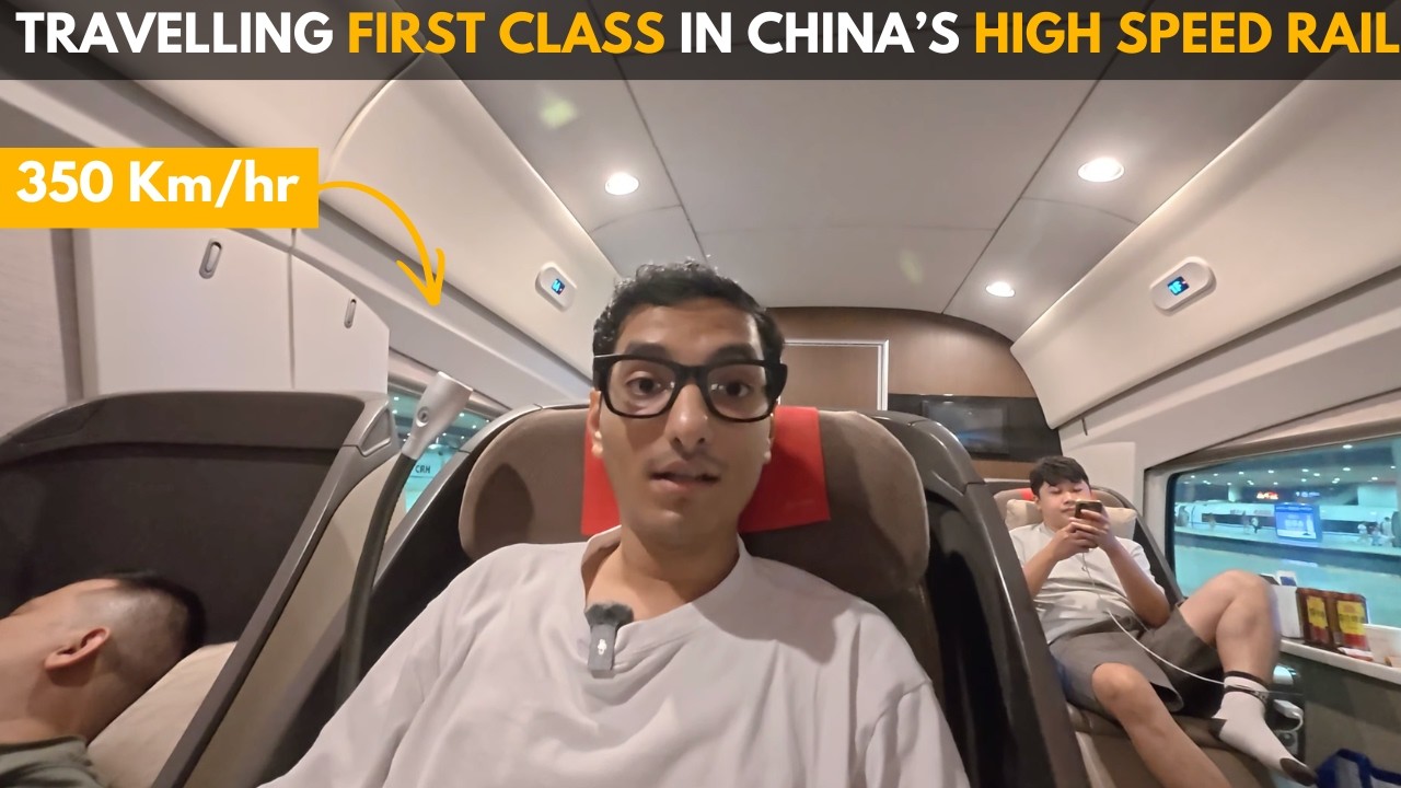 I Almost Missed My 350 km/hr First Class Train in China 🇨🇳 | Shenzhen to Guangzhou