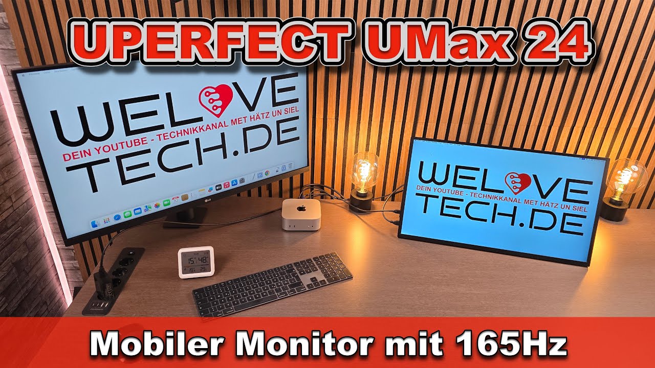 UPERFECT UMax 24 | 24 Zoll portabler / mobiler Monitor mit 165 Hz, FreeSync und 2k Aufl&ouml;sung im Test