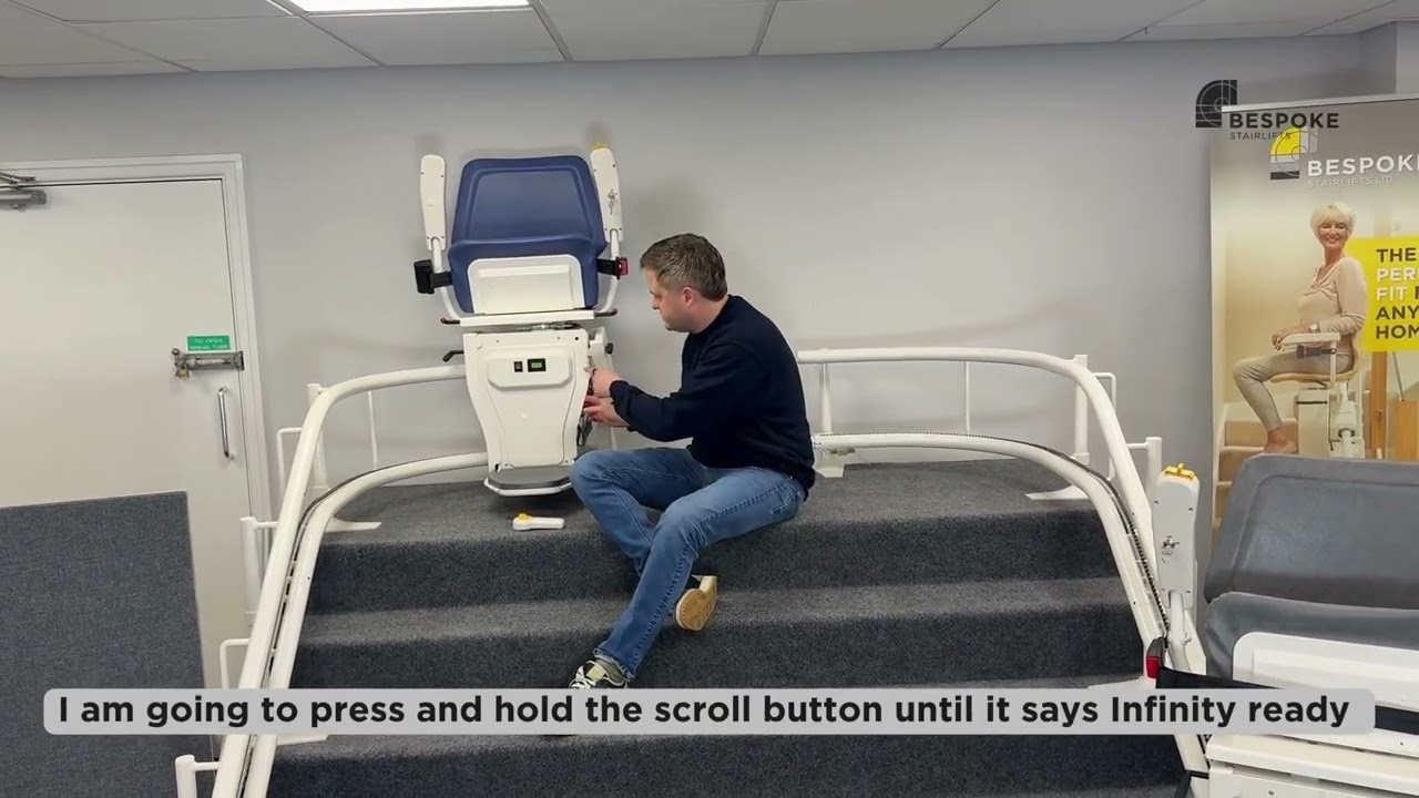 Bespoke Stairlifts – How to Program the Powered Swivel on a Multi-Flight Stairlift