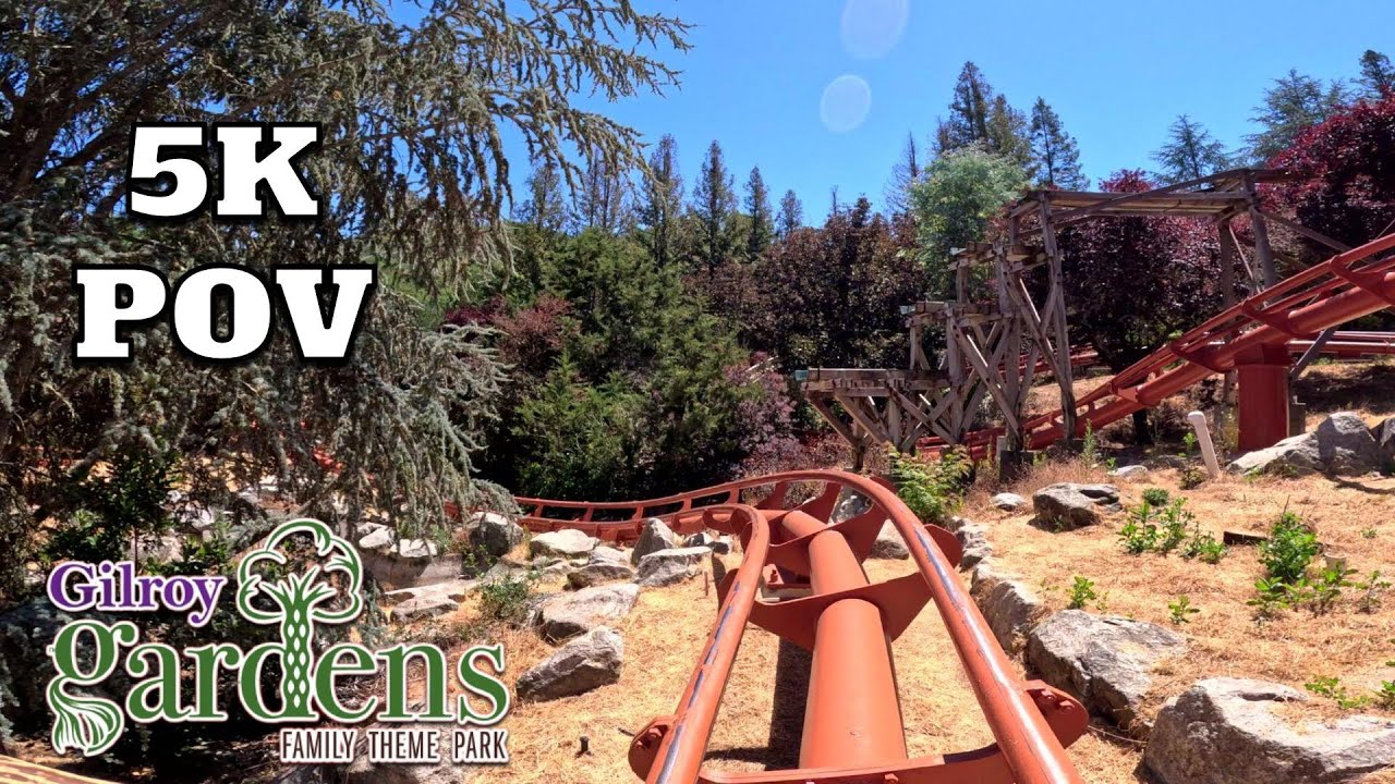 Quicksilver Express Front Row POV [5K] | Gilroy Gardens 2023