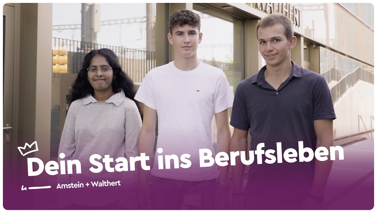 Die vielseitigen Ausbildungen bei Amstein + Walthert AG | Lehrstellenvideo | Yousty