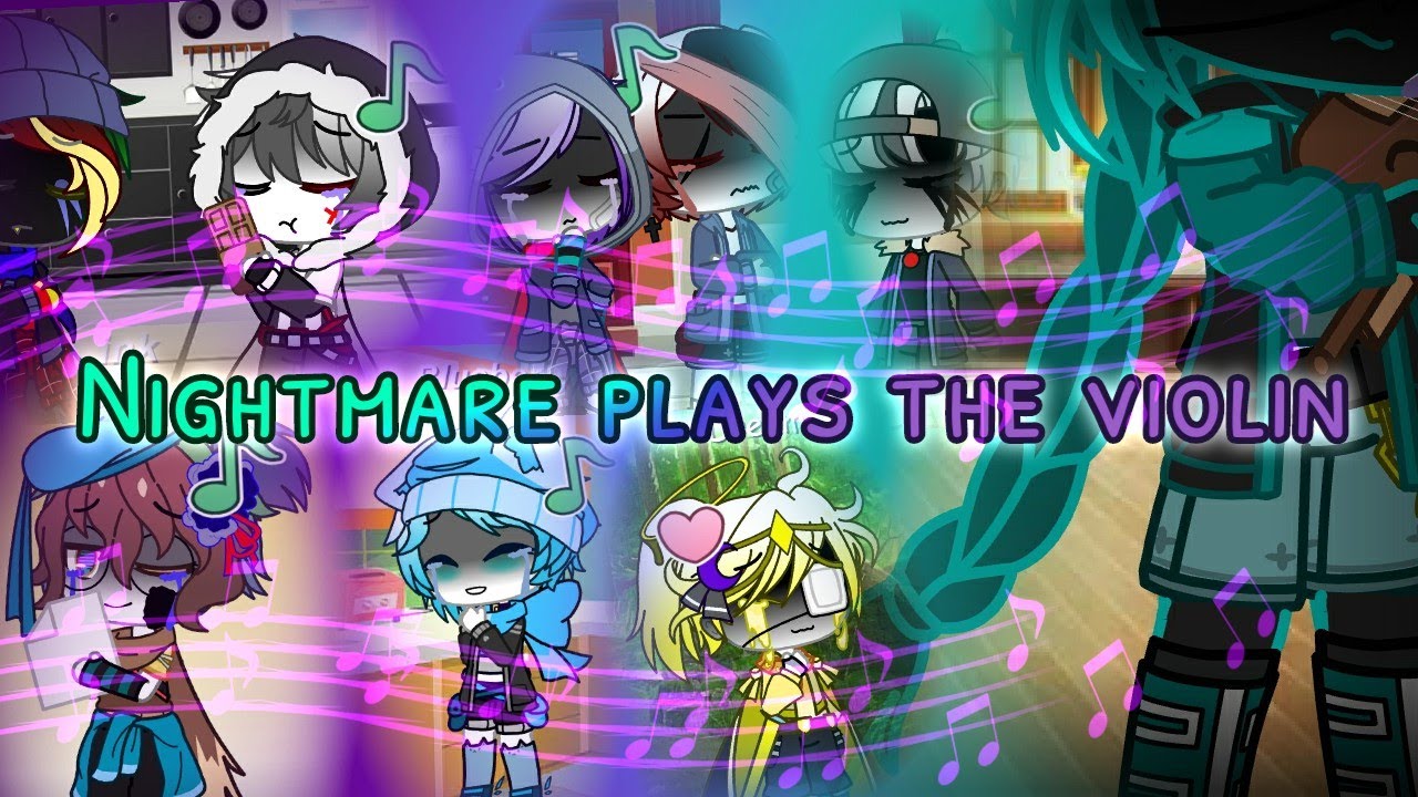 Nightmare plays the violin/ 'meme'?\ sans Au's | Gacha_fox Cecy
