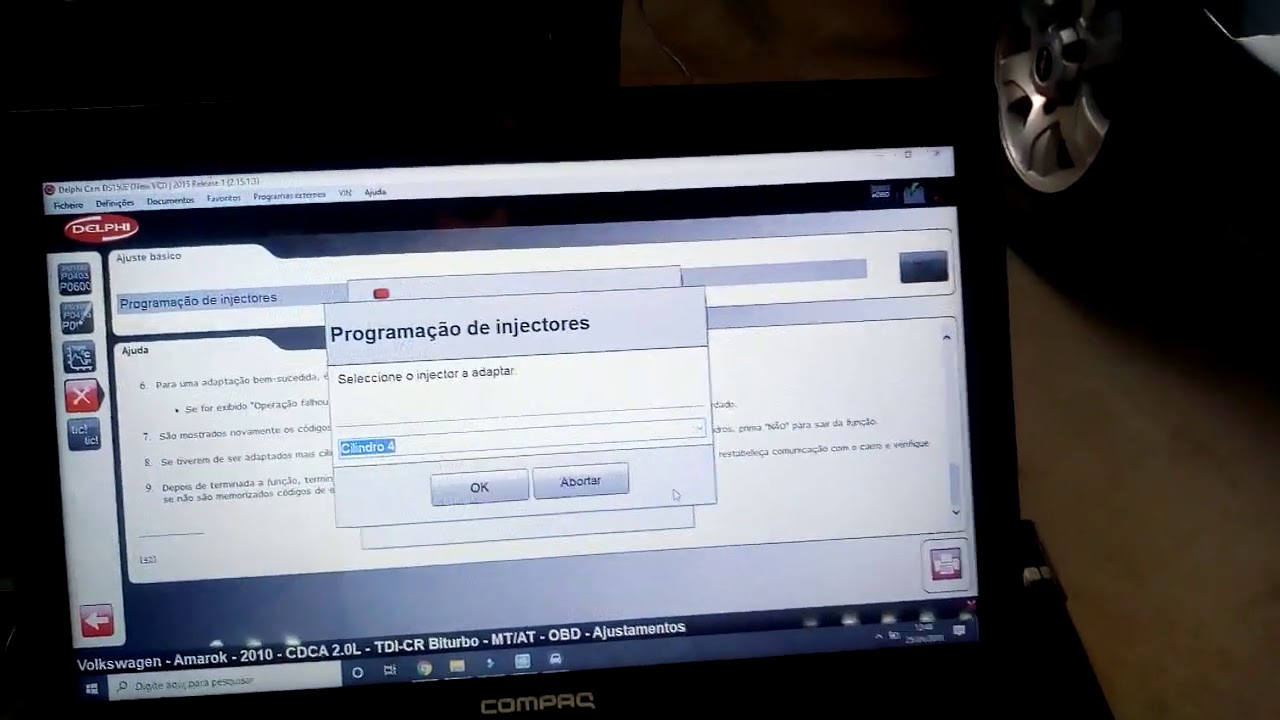 Trocou os injetores da Amarok Como codificar com Delphi