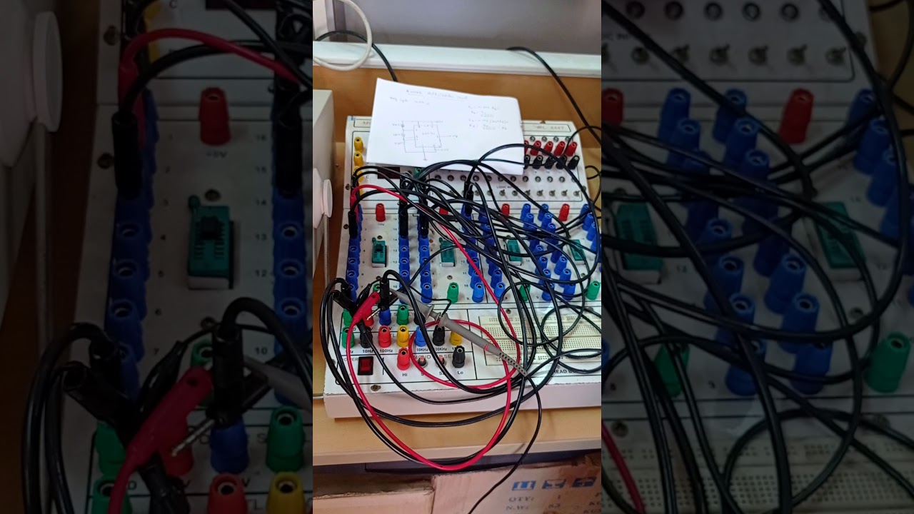 Astable multivibrator hardware circuit design | ADE part A 1st experiment 3rd sem VTU |bhavacharanam