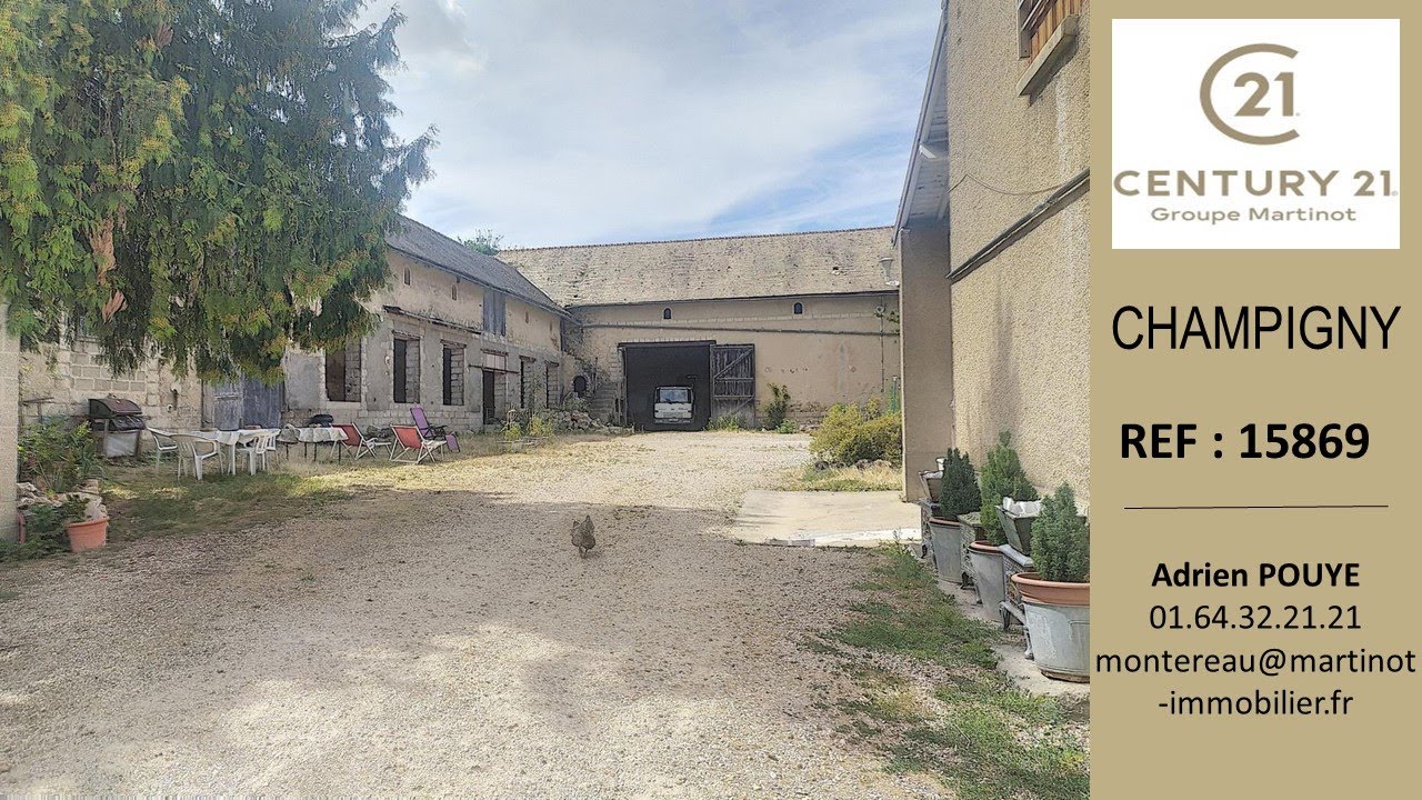 🤩 A VENDRE À CHAMPIGNY - Corps de Ferme divisible au très fort potentiel
