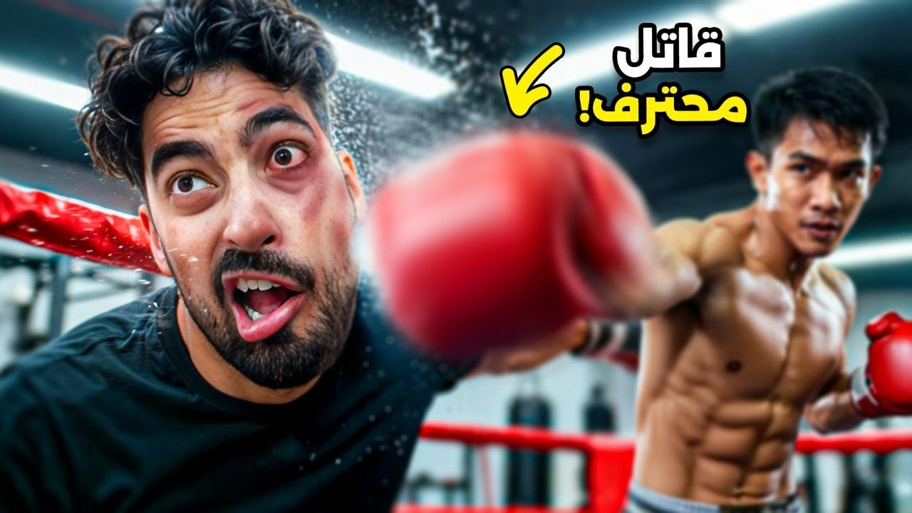 سعوديين ضد مقاتل محترف تايلندي 🥊🥲