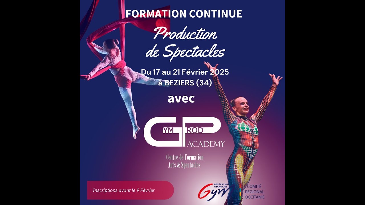 GYM PROD ACADEMY - FORMATION PRODUCTION SPECTACLE 2025