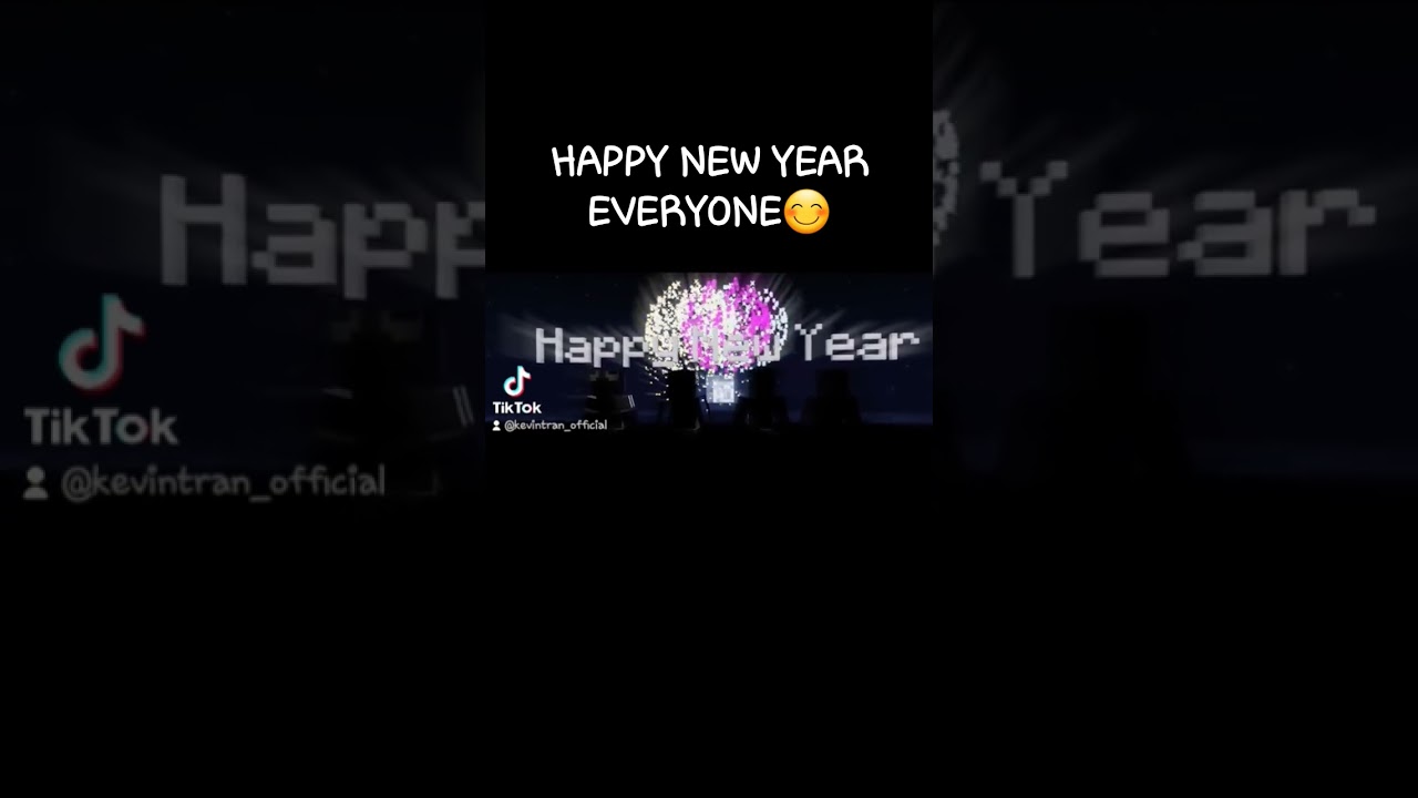 HAPPY NEW YEAR EVERYONE #like #subscribe #minecraft #animation #kevintran #7197