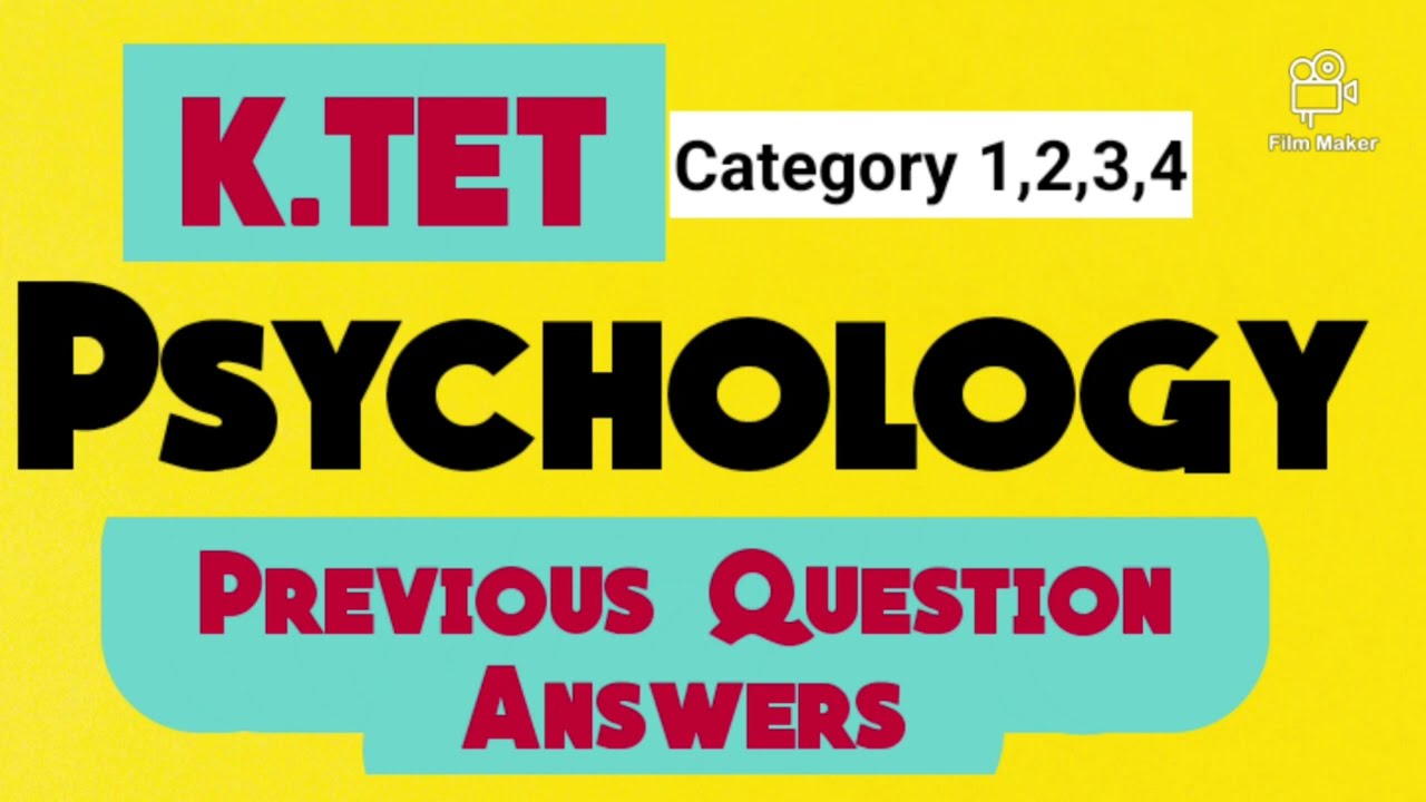 K.Tet Psychology Previous question Answer/Important question/k. tet 2023
